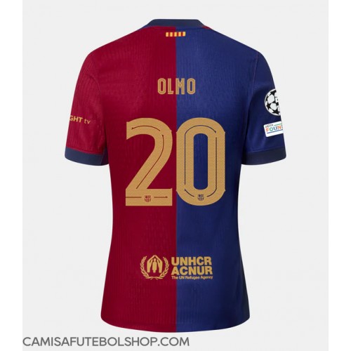 Camisa de time de futebol Barcelona Dani Olmo #20 Replicas 1º Equipamento 2024-25 Manga Curta